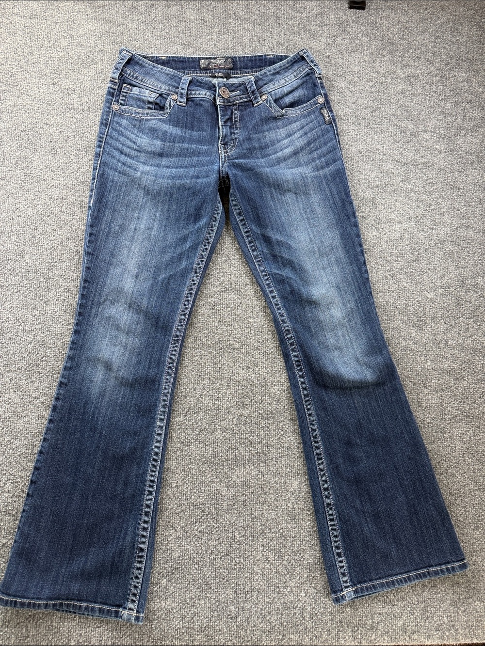 Silver Jeans Suki Denim Boot Cut Pants Women’s Low Rise 30x32 Western